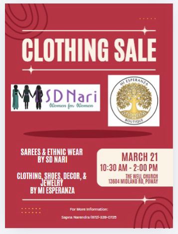 SD Nari & Mi Esperanza Clothing Sale