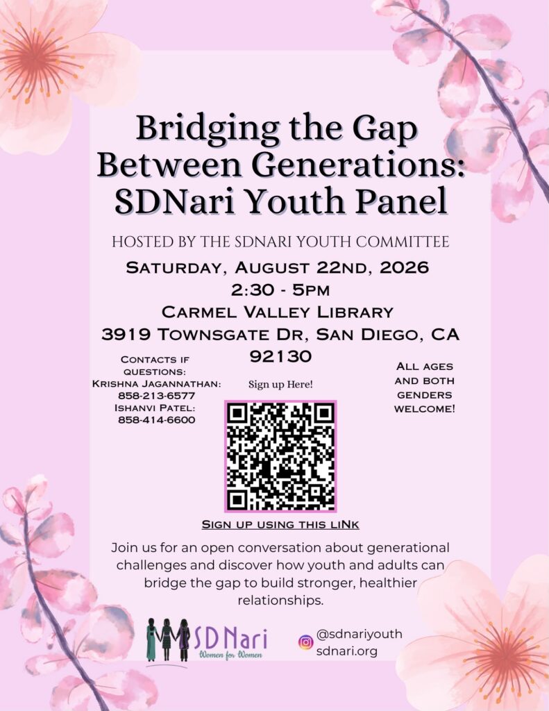Bridging the Gap Between Generations: SDNari Youth Panel – August 22nd, 2026
